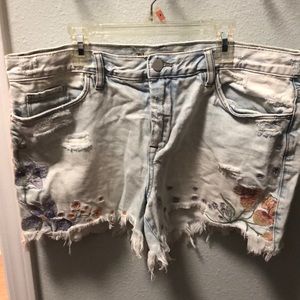 Denim shorts